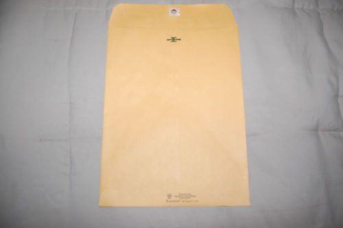 New Office Document Mail Mailers, Clasp Envelopes, 9 x 12, Brown Kraft