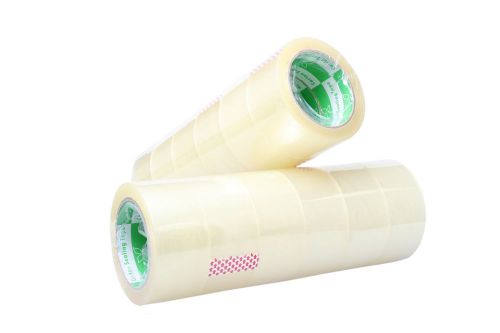 6rolls carton sealing clear packing 2 mil shipping box tape 2&#034;x90yardsx45mic for sale