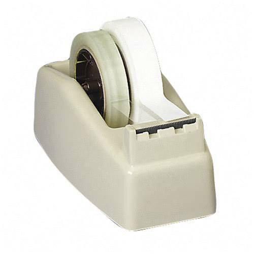 3M Two Roll Tape Dispenser, Two 3&#034; Cores, Desktop, Beige. Sold as Each