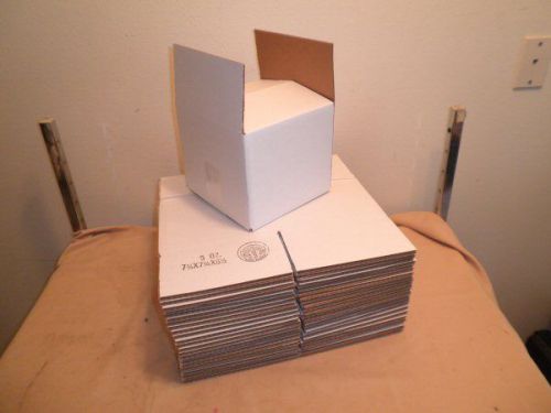 25-Count New 8x8x7 Small White Packing Shipping Mailing Storage Box Boxes NR
