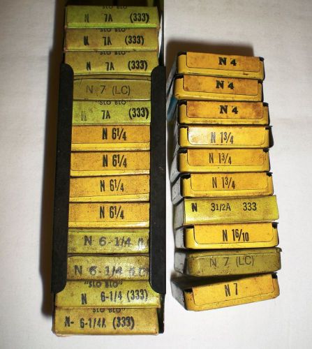 100+ fuses type n  bussmann &amp; littelfuse, 1.6-7amps, slow blow &amp;fast blow, usa for sale