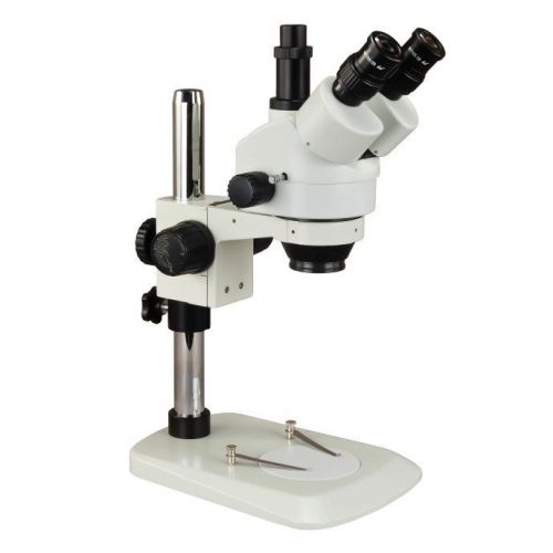 3.5x-90x trinocular zoom stereo microscope on narrow table stand for sale