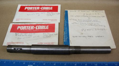 Rockwell delta 14” bandsaw lower wheel shaft nos + extras for sale