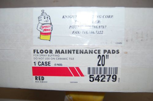Floor Polishing Pads - Red 20&#034;