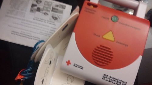 American Red Cross AED Training Device Item #321298 with carrying case
