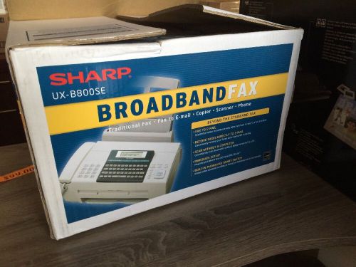 Sharp Fax Machine Copy Scan Broadband UX-B800SE