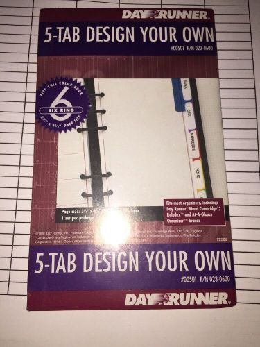 Day Runner Refill Lined Paper And 5 Tab Refill