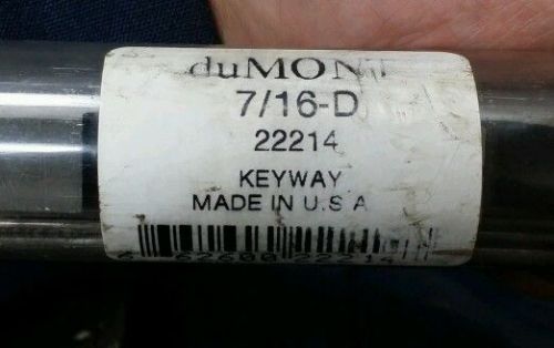 duMONT Keyway Broach, 7/16-D