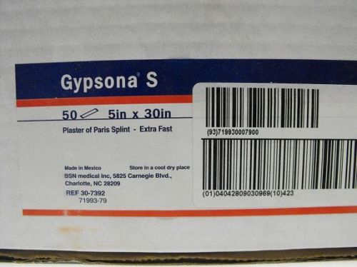 GYPSONA S 5 INCH BY 30 INCH EXTRA FAST 1 BOX  SMITH AND NEPHEW qty 50