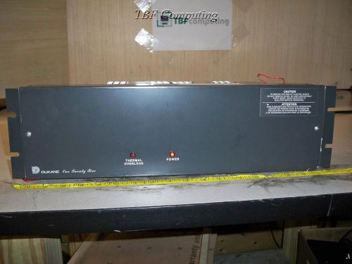 Dukane 125 1b3125 paging amplifier power on test only parts &amp; repair for sale