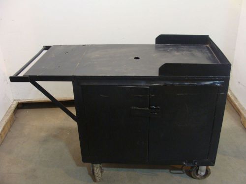 TOOLBOX CABINET ON WHEELS,BLACK,GOOD USED CONDITION