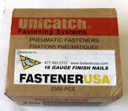 Unicatch t50 brad nails 2500 pcs 16 gauge finish nail chisel point for sale