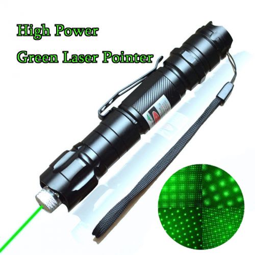 Useful 5mw 8000m Range Green Laser Pen Point Torch Flashlight 5Miles 532nm Cap