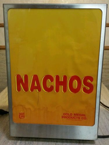 Gold Medal Nacho Chip Cheese Portion Pack Stainless Warmer Display Case 5583