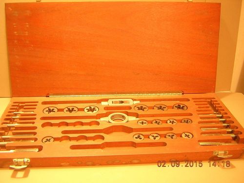 TRAVERS TOOL COMPANY TAP AND DIE SET, INCOMPLETE