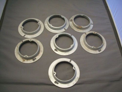 NOS Seven 4&#034; By 3/4&#034; Deep Round Electrical Box Plaster Rings