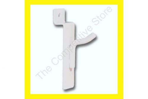 1&#034; Slatwall Hooks  For Slat Panel Display - 100 Pcs White Color