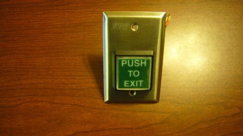 Exit Switch Push Button with illumination. 2&#034; square. SDC 422. NEW. FREE SHIP.