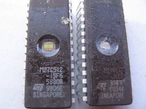 Lot 10pcs M27C512-15F6 IC electronic components eprom eproms 27C512 industrial