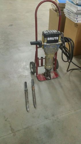Bosch brute breaker hammer with cart &amp; two attachments 611 304 034 electric for sale