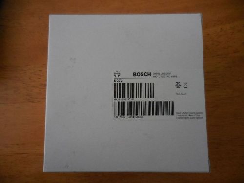 Detection systems bosch d273 4wire smk det 1piece smk/base for sale