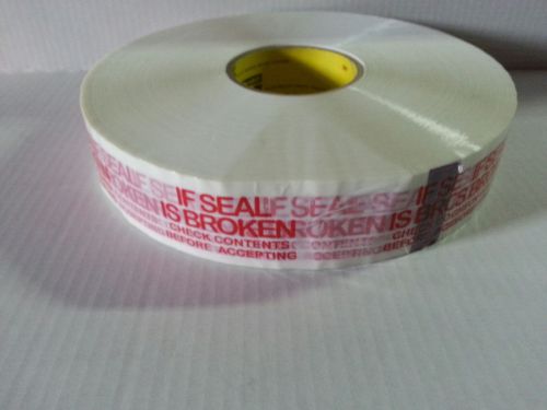 Scotch Tape imprinted with (if seal is broken check contents before accepting)