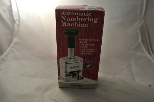 Stockwell Automatic Numbering Machine with Ink Stylus 7 Numbering Actions