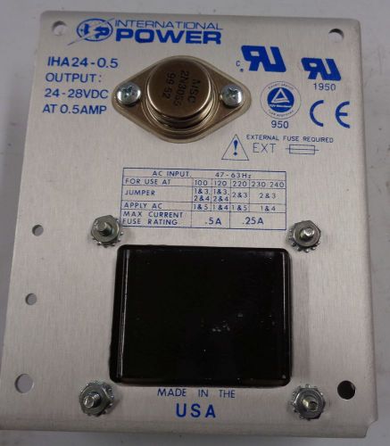 international power iha24-0.5 Linear Power Supplies +24V 0.5A PWR SPLY