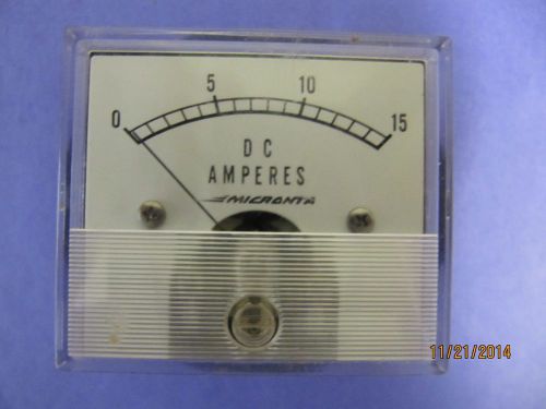 MICRONATA DC AMP METER    0--15 AMPS