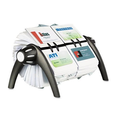 NEW DURABLE 2443-01 VISIFIX Duo Rotary Business/Address File Holds 800 4 1/8 x 2
