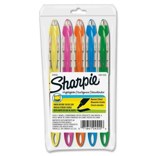 Sharpie Pen-style Liquid Highlighters - Narrow Marker - 5 / Set - SAN24555