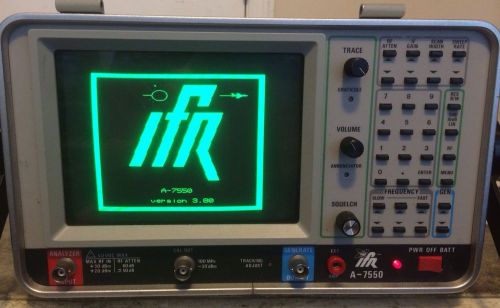 IFR 7550 Spectrum Analyzer 10 kHz To 1000 MHz With Receiver &amp; Tracking Generator