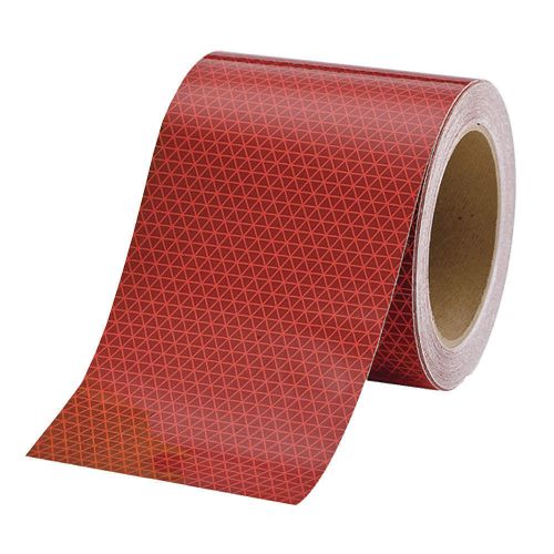 Reflective Tape, W 6 In, Red 18715
