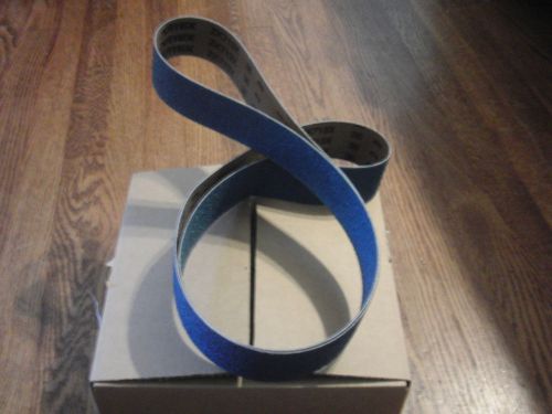 (9) 2&#034; x 72&#034; a/z and ceramic  assorted odd lot sanding belts  40, 50, 60 grit for sale