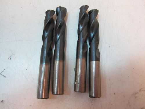 (4) usa screw machine length 15/32 x 2-1/8 x 3-5/8 x 15/32 drill bits new for sale