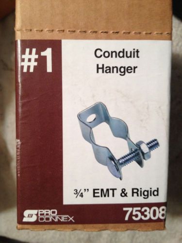 30 NIB, #1 Coduit Hanger, 3/4&#034; EMT &amp; Rigid, S Pro Connex 75308