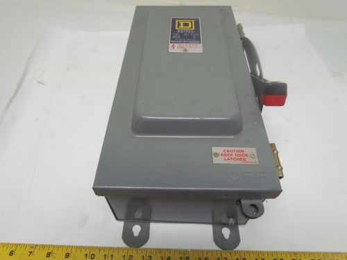 Square d hu 262 awk 60 amp non-fusible disconnect safety switch 1 ph 600vac new for sale
