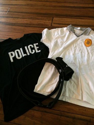 Police shirts &amp; duty belt with handcuff &amp; mace holder for sale