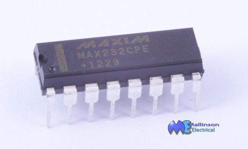 MAX232CPE +5V Multichannel RS-232 Driver/Receiver 16 pin DIL