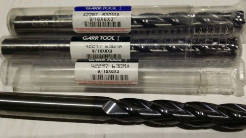 3  9/16 garr # 42297 solid carbide 4 flute single  end  mill coating for sale