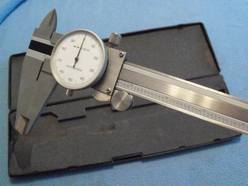 DIAL CALIPERS 12&#034; RANGE, .001&#034; GRAD. WITH CASE- VERY NICE LIGHT USE!!