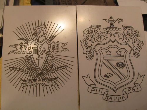 Engraving Templates College Fraternity Pi Kappa Alpha &amp; Phi Kappa Psi Crests