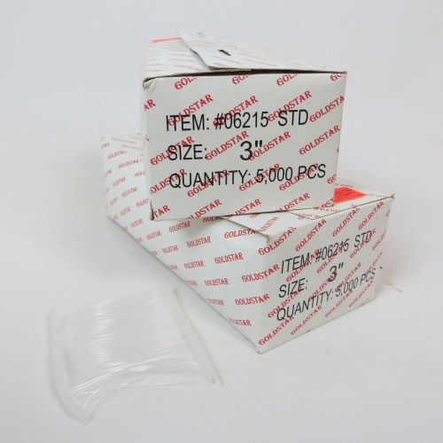 10,000 Clear 3&#034; clothing tagger garment label barbs