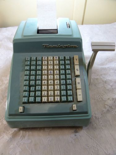 Vintage Remington Office Adding Machine Model 10811-10 Working Dust Cover