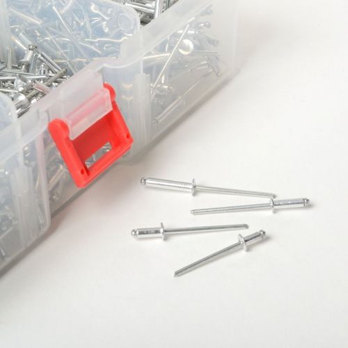 Ate tools 1000 pc aluminum blind pop rivets set riveting riveter assorted sizes for sale