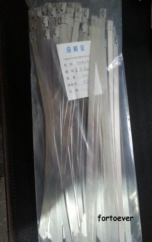 New 20 pcs 8*150mm 304 stainless steel cable ties strap lock style for sale