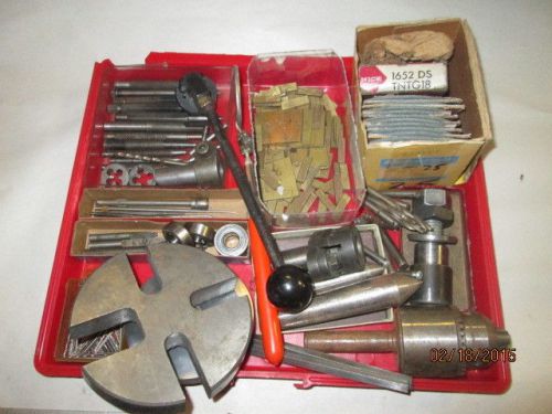 MACHINIST LATHE MILL Machinist Lot of Brass Chuck Tool Holders Cutter  Parts Etc