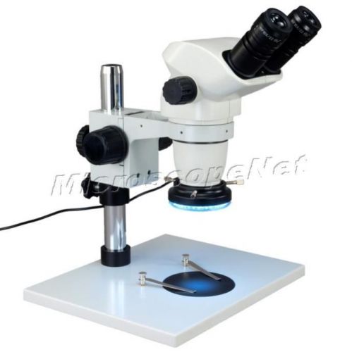Omax 6.7x-45x binocular zoom stereo microscope+table stand+60 led ring light for sale