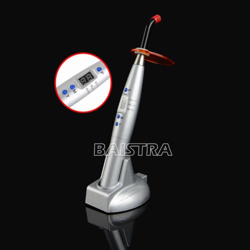 New pro dental 5w wireless cordless led curing light cure lamp 1200mw silver for sale
