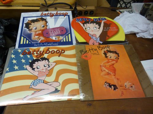 BETTY BOOP 2001-2007 16 MONTH WALL CALENDAR COLLECTION OF FOUR SEALED ONES